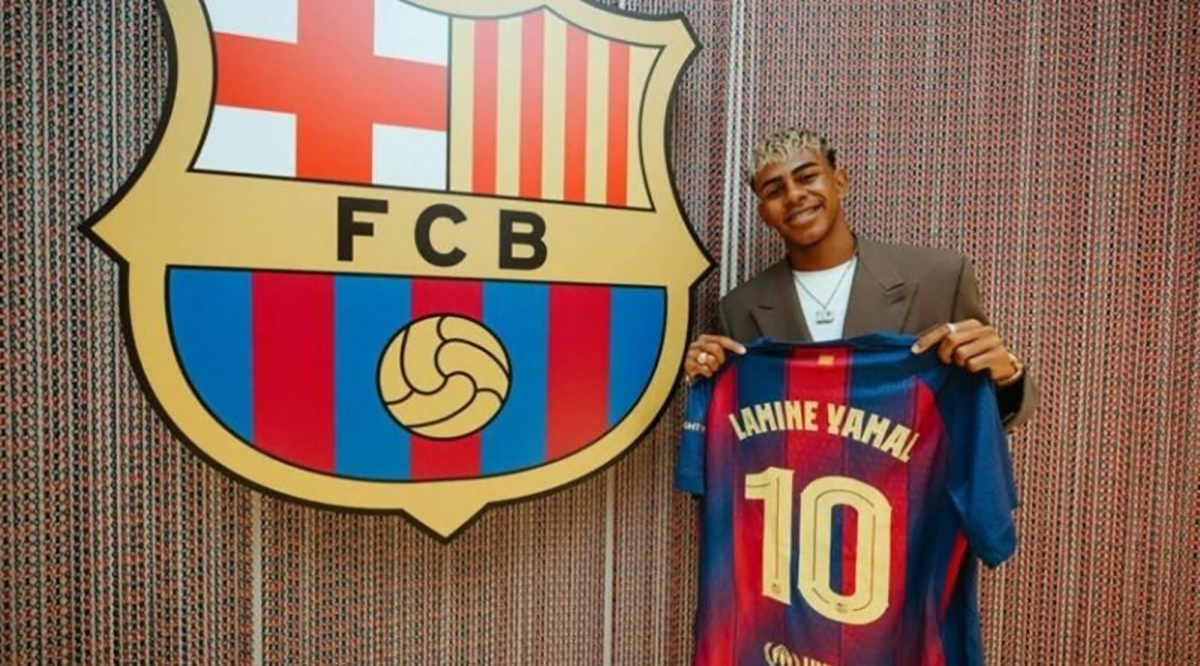 Read more about the article Yamal nhận áo số 10 huyền thoại của Barca