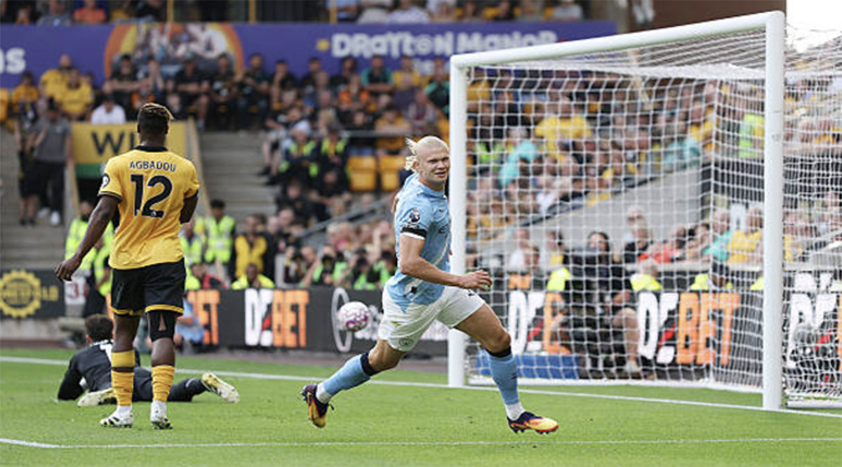 Read more about the article Haaland lập cú đúp, Man City thắng tưng bừng trước Wolves