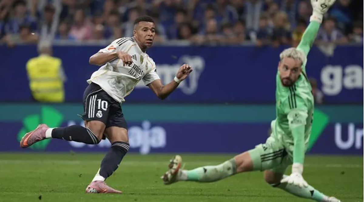 Read more about the article Mbappe và Vinicius rực sáng, Real Madrid thắng dễ trước Real Oviedo